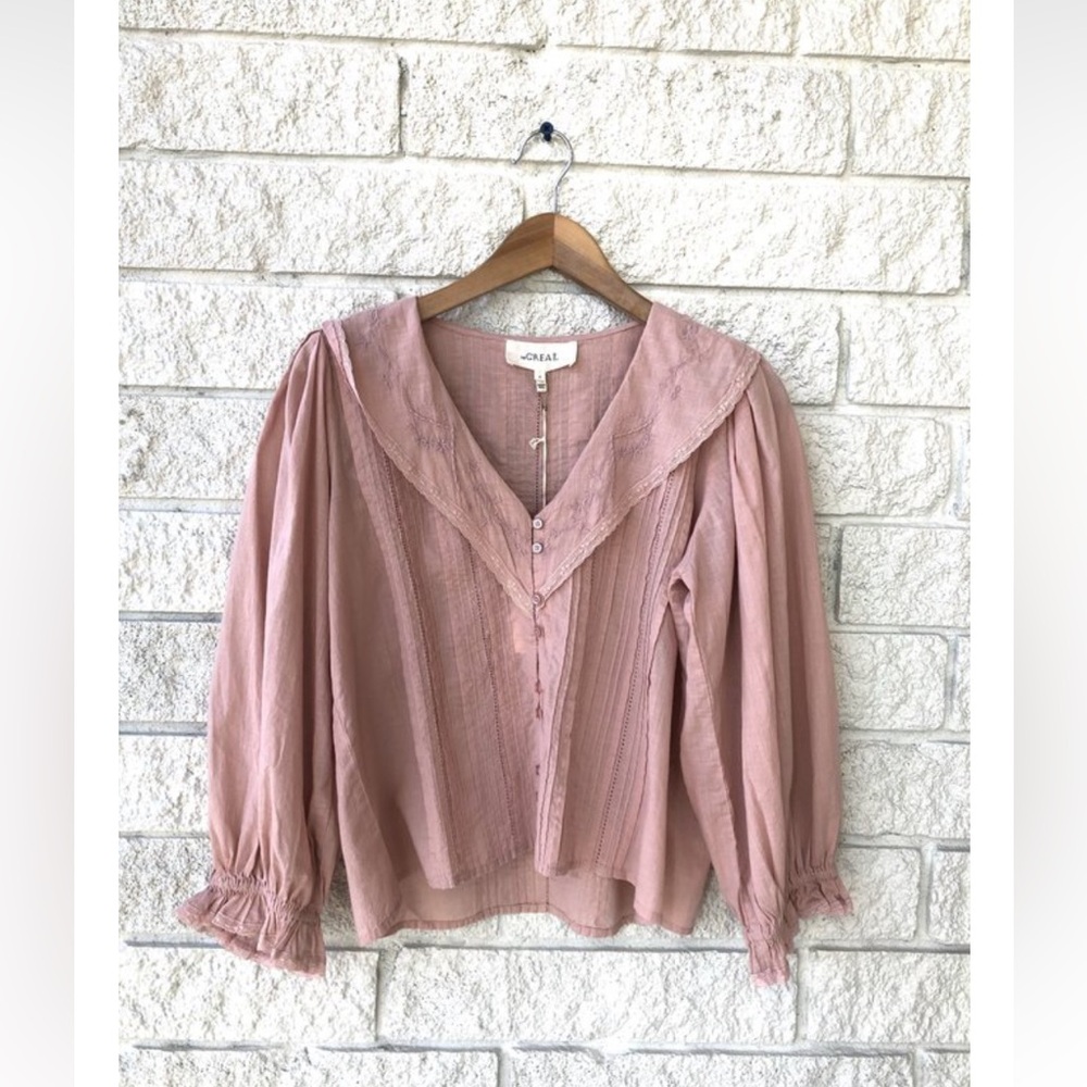 NWT New with tags The Great The Hankie Top Size 1 Small Carnation Pink - Picture 3 of 7